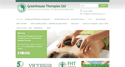 Desktop Screenshot of greenhousetherapies.co.uk